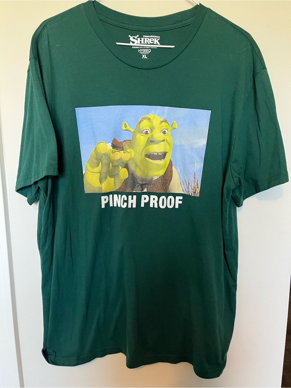 Hybrid Apparel Green Shrek 'Pinch Proof' Short Sleeve Graphic Tee